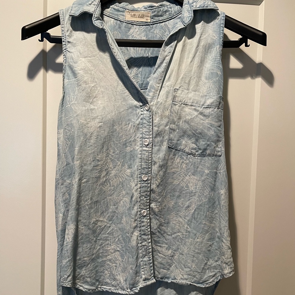 Women’s Bella Dahl Collared Sleeveless Blouse